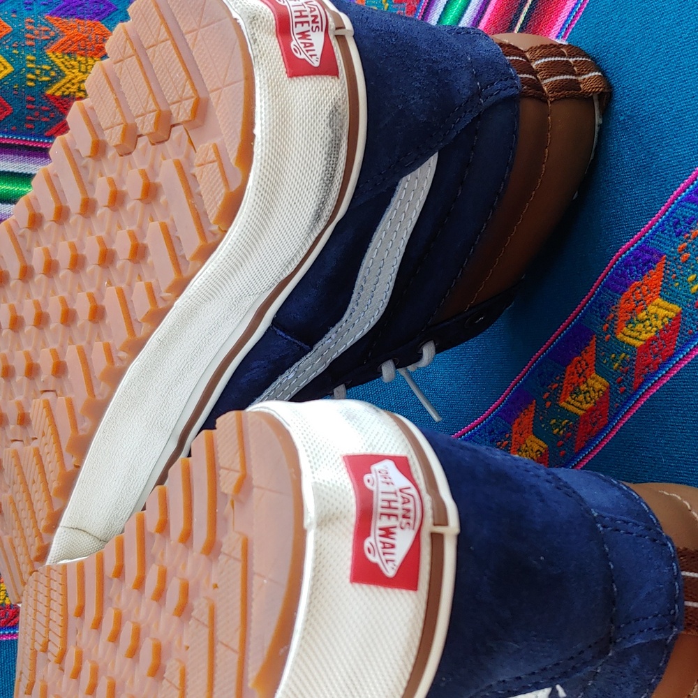 Vans Sk8-Hi MTE-2.0 DX Insulated Shoes Blue and Cream Men's 7 Women's 8.5 - Picture 11 of 17